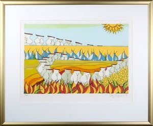 Patty Harpenau - Zeefdruk, Avondvierdaagse - Ingelijst kopen? Bied vanaf 20!