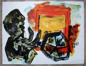 Jan Sierhuis - litho: Vrachtwagenchauffeur - 1995 kopen? Bied vanaf 70!