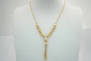 Acheter51 - Fijn en sierlijk 22 Kt geel gouden Oosters "vossestaart collier/halssieraad? Enchérissez de 550!