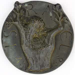 Theresia van der Pant - Bronzen penning: Israël 1948-1968, 1968 verkocht voor € 50!