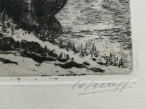 Herman Heuff - Ets "Voorburg" kopen? Bied vanaf 10!