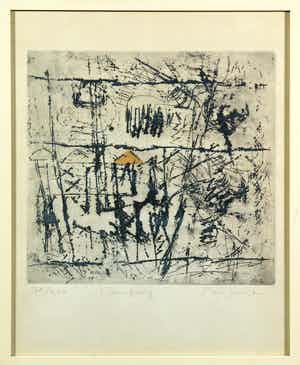 Greta Leuzinger - Ets, Zonder titel verkocht voor € 50!