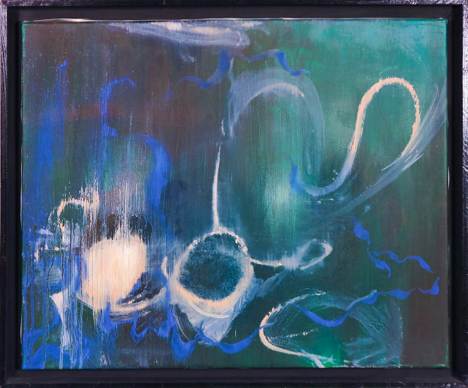 Paul Wiegerinck - Olieverf op doek, Het licht van de stad - Ingelijst verkocht voor € 100!