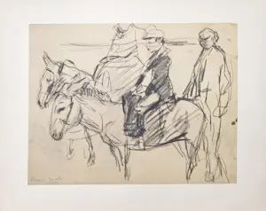 Isaac Israels - Acht tekeningen kopen? Bied vanaf 85!