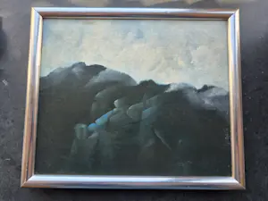 Henri Plaat - fantasie bergenlandschap kopen? Bied vanaf 35!