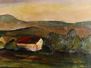 Toon Hermans - Bijzonder! in 1968 geschilderd olieverf "Limburgs landschap" - gesigneerd kopen? Bied vanaf 475!