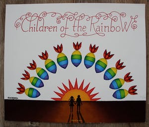 Dadara - zeefdruk: Children of the rainbow kopen? Bied vanaf 99!