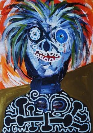 Paul Indrek Kostabi - Un-earthed, Handgesigneerde giclée kopen? Bied vanaf 55!