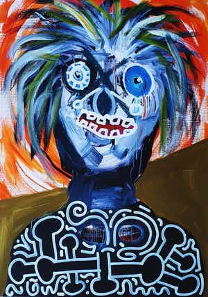 Paul Indrek Kostabi - Un-earthed, Handgesigneerde giclée verkocht voor € 55!