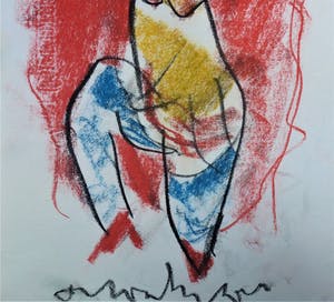 Anton Heyboer - Vrolijke kleurige danseres kopen? Bied vanaf 175!