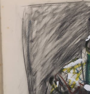 Toon de Haas - Gemengde techniek op papier, Zonder titel - Ingelijst kopen? Bied vanaf 1!