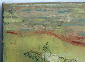 Lou ten Bosch - Olieverf op doek + inkt , Wer reitet so schnell – 2007 kopen? Bied vanaf 40!