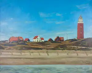 Valentin Bakardjiev - Olieverf op doek, Texel vendu pour 90€ !