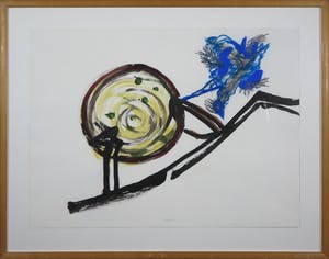 Philippe Hardy - Gemengde techniek op papier, Zonder titel - Ingelijst kopen? Bied vanaf 1!