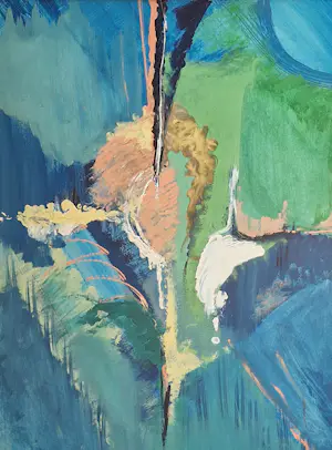 Miriam Slaats - Gemengde techniek op papier: 'Zonder Titel' (1988). kopen? Bied vanaf 95!