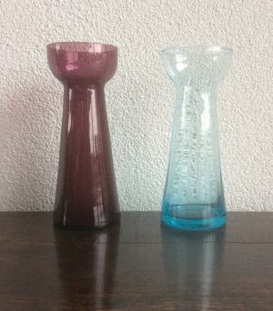 Kristalunie Maastricht - e.a. TWEE HYACINTVAZEN kopen? Bied vanaf 20!