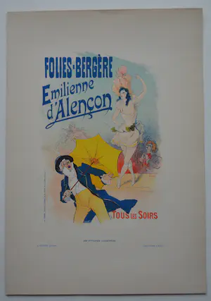 Jules Cheret - Folies Bergère. Emilienne d'Alencon kopen? Bied vanaf 1!
