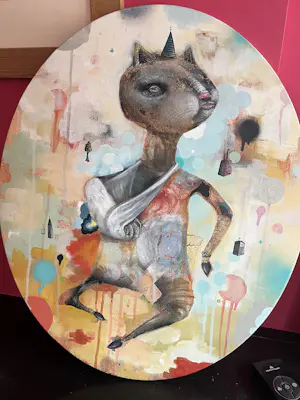 Collin van der Sluijs - Poes op doek kopen? Bied vanaf 1500!