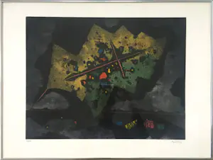 Mordecai Ardon - Leaf with a cross kopen? Bied vanaf 40!