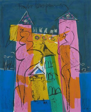 Frank Lengvenius - Zeefdruk, Bij elkaar - Ingelijst kopen? Bied vanaf 1!