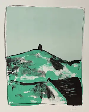 AcheterThomas Schütte - Burg - Signierte Original Farblithographie des Gerhard Richter Schülers? Enchérissez de 110!