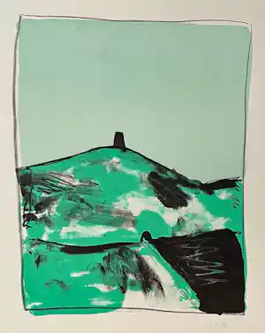 Thomas Schütte - Burg - Signierte Original Farblithographie des Gerhard Richter Schülers vendu pour 100€ !