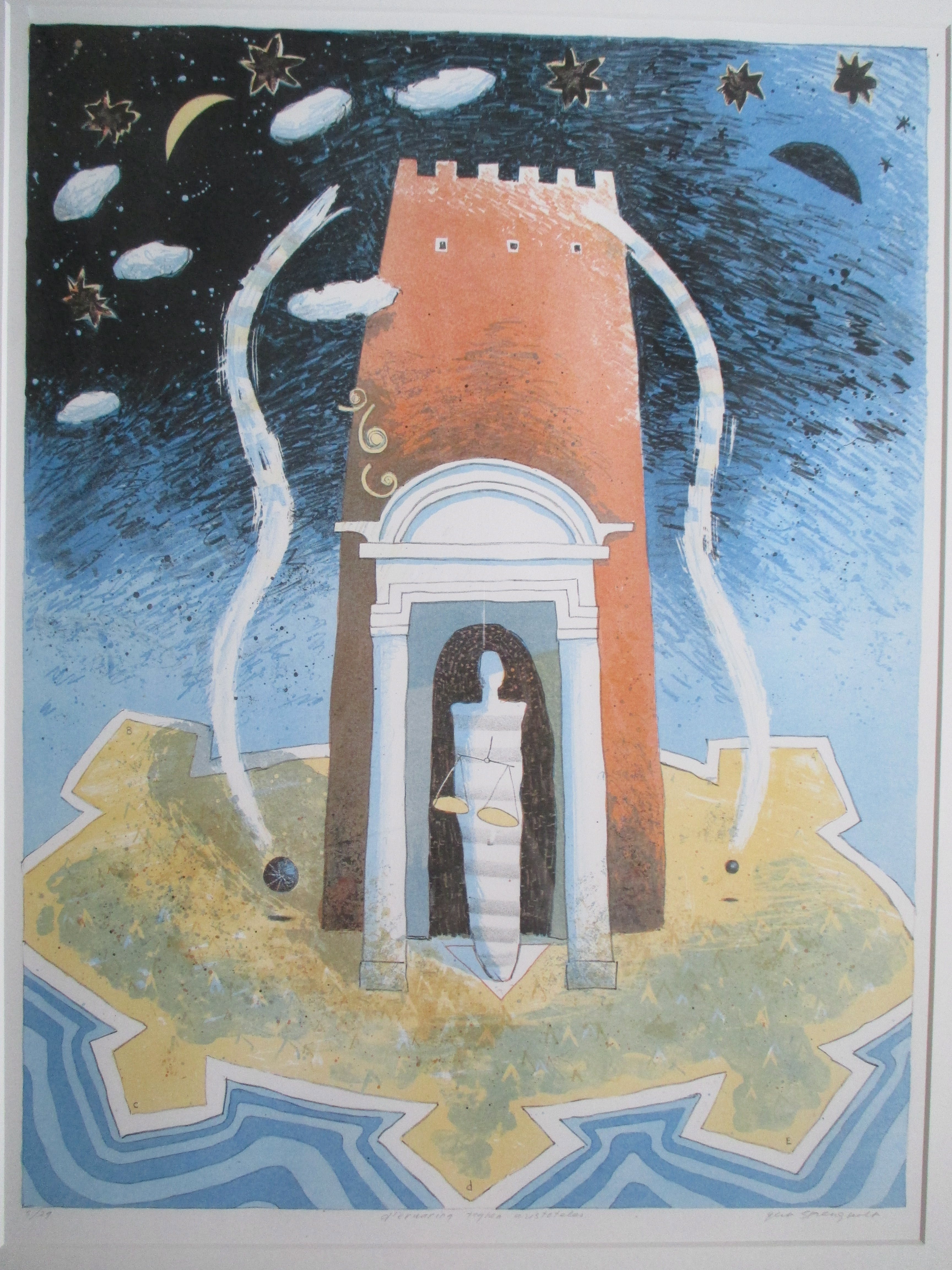 Gert Strengholt - Ingelijste litho 'd'ervaring teghen Aristoteles' kopen? Bied vanaf 55!