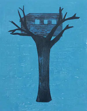 Margot de Jager - Boomhut, aluminiumprint (kleine oplage) kopen? Bied vanaf 40!