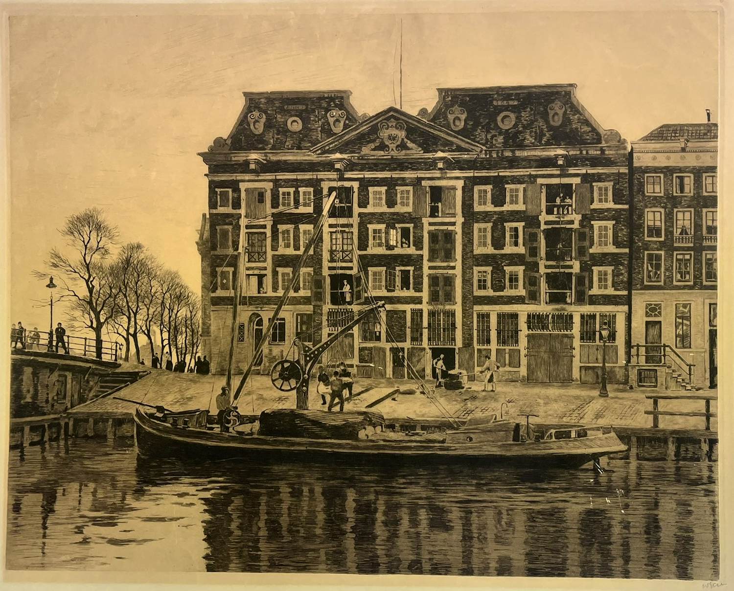 Willem Witsen - West-Indisch Huis - mooie en originele ets kopen? Bied vanaf 200!