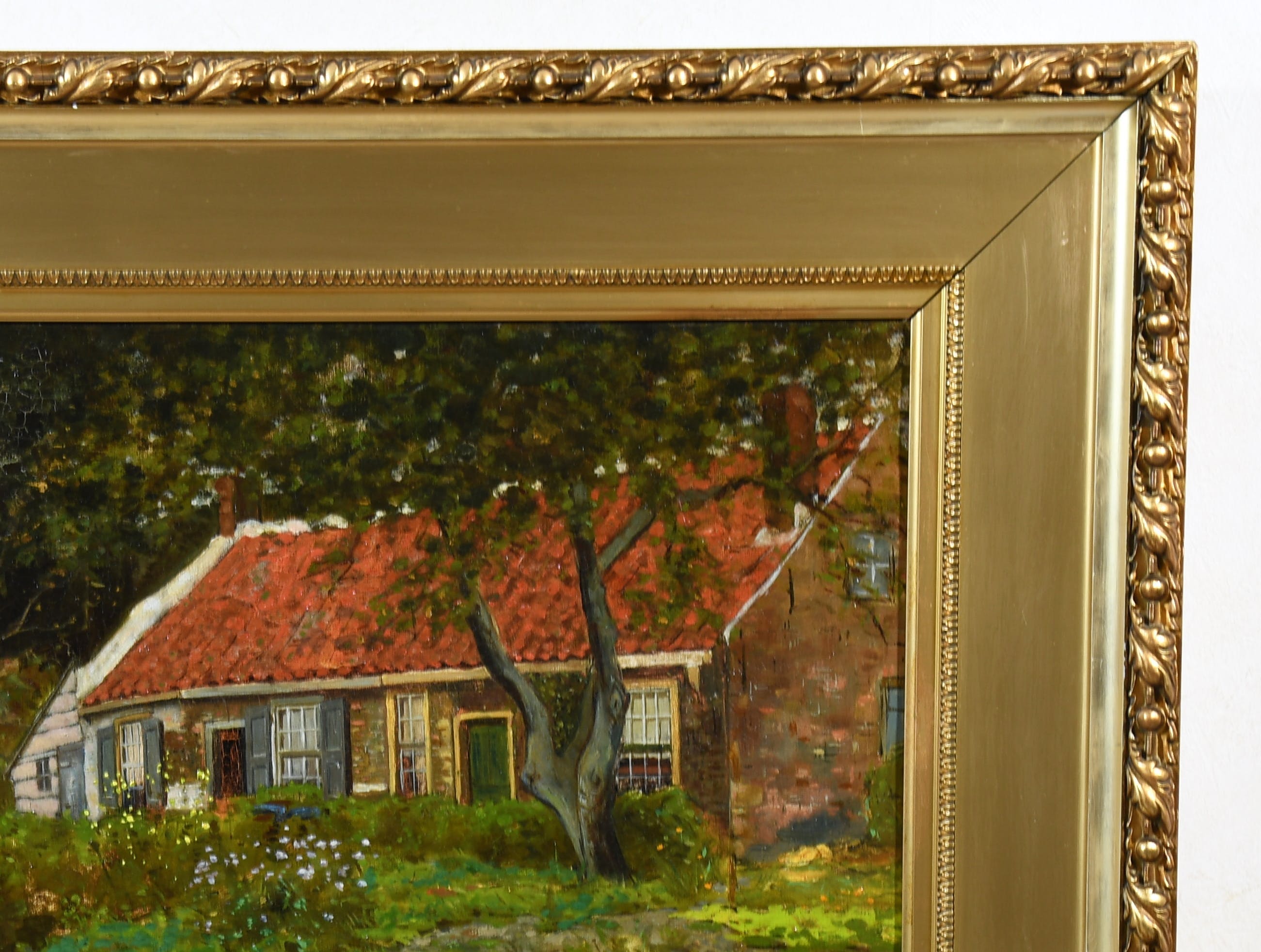 Johan Pieter van Strijen - "Duinhuisje"bij Oostvoorne - Landschap -Olieverf - Toegeschreven  kopen? Bied vanaf 145!