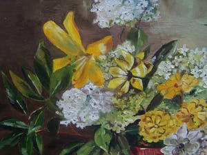 Niet of onleesbaar gesigneerd - Bloemstilleven. kopen? Bied vanaf 10!