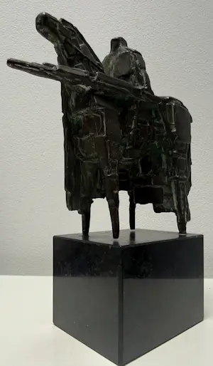 Eric Claus - bronzen sculptuur | 'De wachter' | 1983 kopen? Bied vanaf 500!