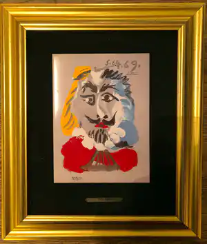 Pablo Picasso - LE MOUSQUETAIRE. verkocht voor € 500!