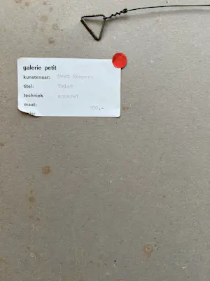 Mart Kempers - Handgesigneerde aquarel | Twisk | 1982 kopen? Bied vanaf 100!