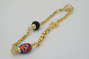 2523-  Surinaams 18 karaats geel-gouden zg. Alla Kondre armband - gekeurd kopen? Bied vanaf 180!