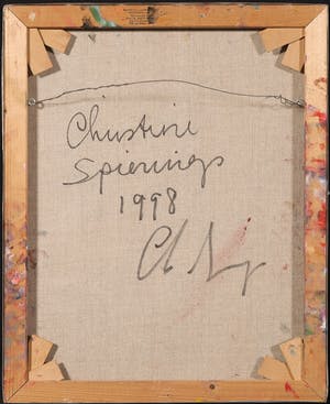 Christine Spierings - Olieverf op doek, Queen and flying pig kopen? Bied vanaf 40!