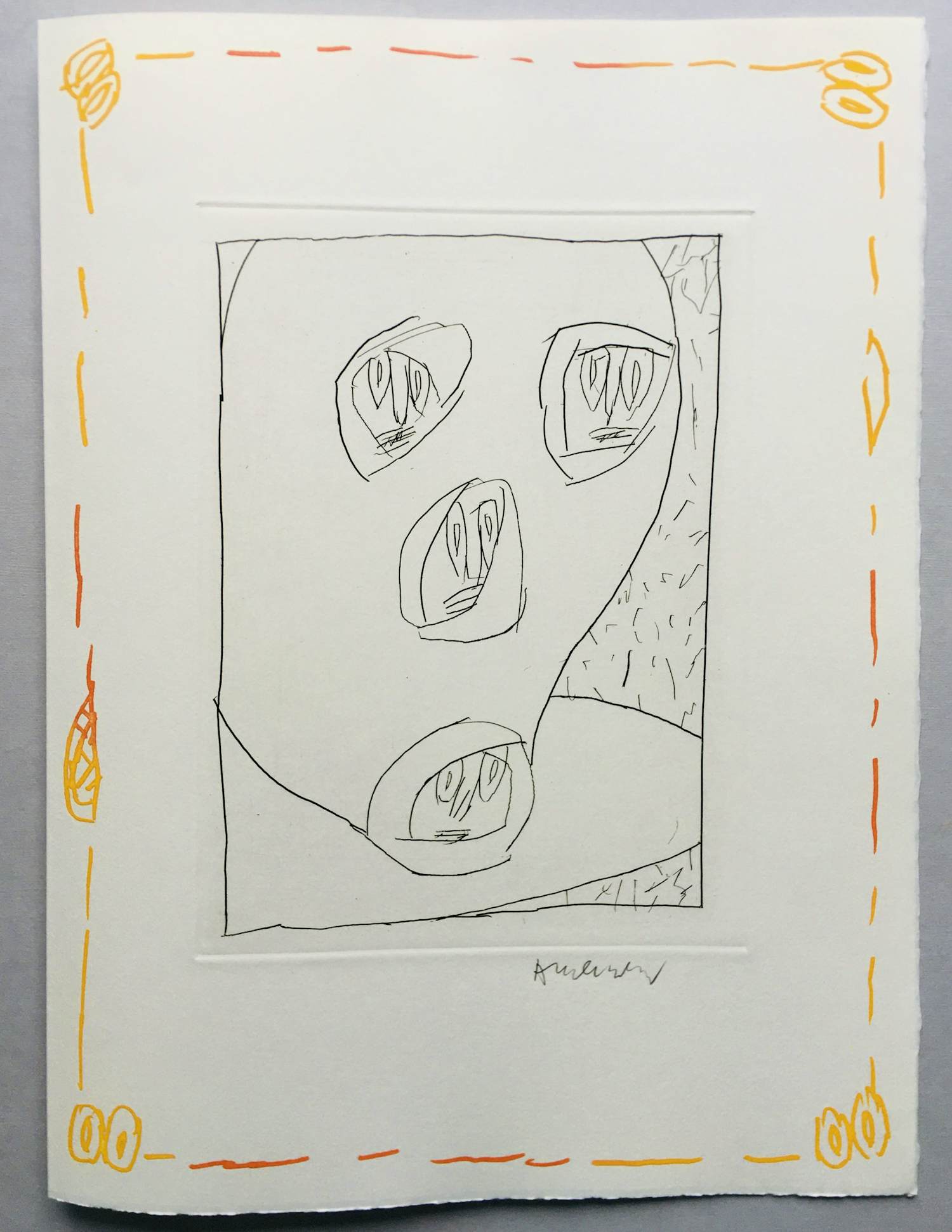 Buy Pierre Alechinsky - kleurenets L’origine du monde 1 - 1993? Bid from 595!