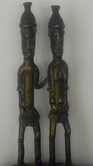 Brons (Onbekend) - West Afrika man en vrouw kopen? Bied vanaf 29!