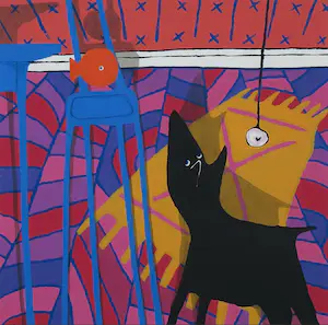 Peter Bastiaanssen - Zeefdruk, Zonder titel - Ingelijst kopen? Bied vanaf 80!