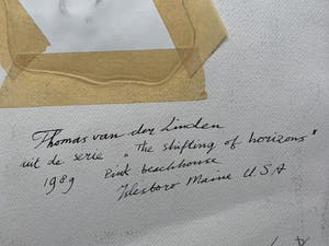 Thomas van der Linden - Collage op papier | 'The Shifting of Horizons' | 1989 kopen? Bied vanaf 250!