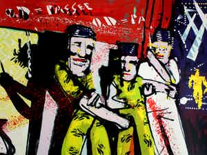 Herman Brood - Grote zeefdruk: backstage verkocht voor € 375!