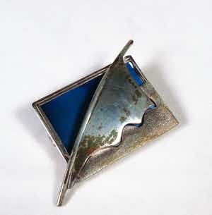 Huub Mikx - Zilveren broche verkocht voor € 1!