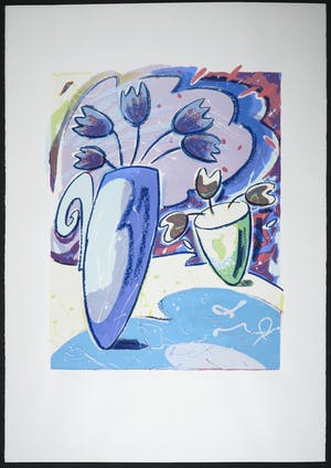 Susette van de Lande - Zeefdruk, Tulpen voor trees kopen? Bied vanaf 1!