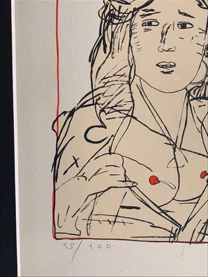 Pat Andrea - Ontklede vrouw met aggresieve hond kopen? Bied vanaf 70!