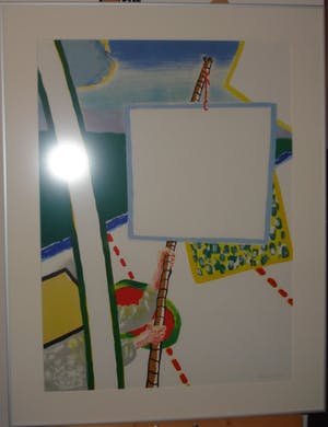 Roger Raveel - De schilderijenoptocht van 1978 te Machelen aan de Leie(magnifiek gelijst) kopen? Bied vanaf 1075!