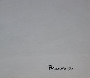 Eugene Brands - Oost-Indische inkt en potlood op papier: Leeuwarden - 1971 kopen? Bied vanaf 295!