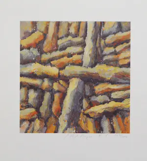 AcheterRolf Meyn - Drie handgesigneerde zeefdrukken: Landschappen I, II, III | GRATIS VERZENDING? Enchérissez de 35!