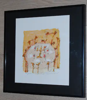 Richard Smeets - Diner voor 6 - zeefdruk kopen? Bied vanaf 40!