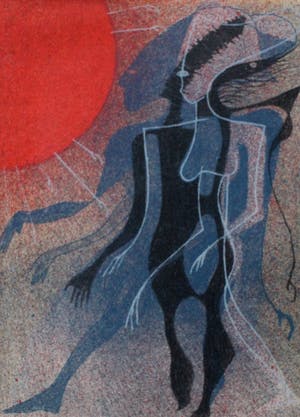 Harry van Kruiningen - Map met 8 kleurenlitho’s: Achnaton - 1954 kopen? Bied vanaf 295!