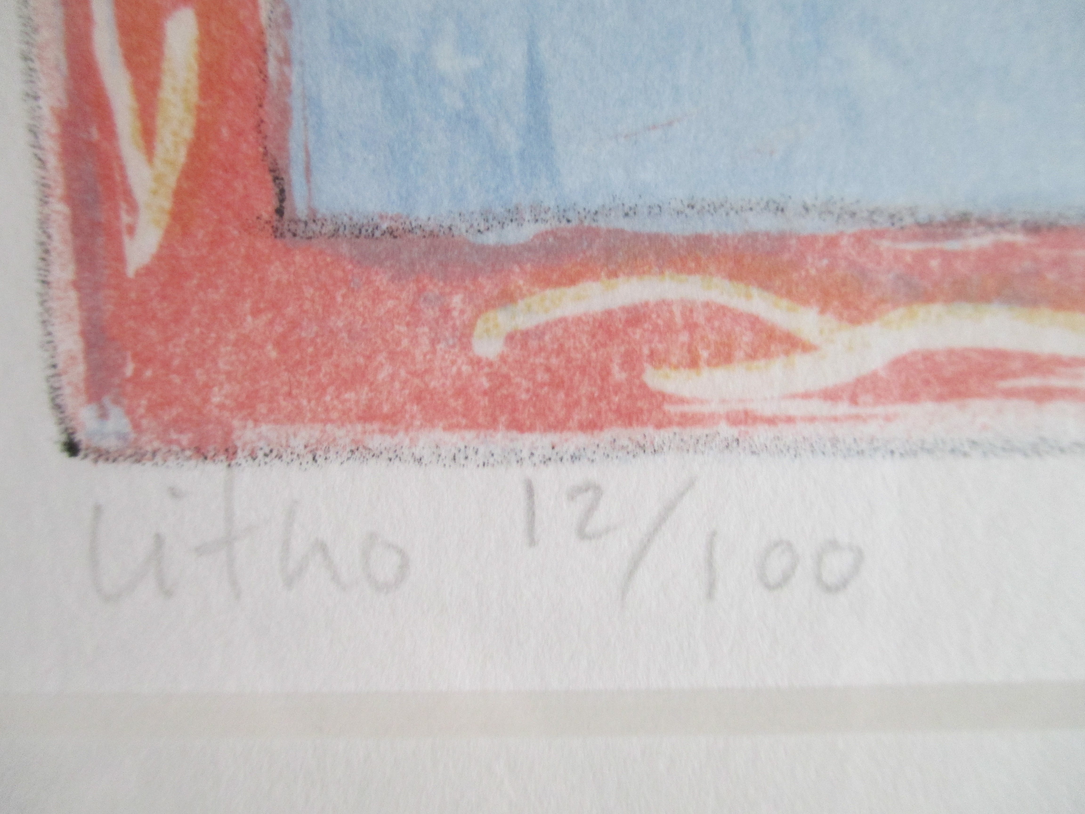 Lon Buttstedt - Ingelijste litho 'Bowl of rain'  kopen? Bied vanaf 50!